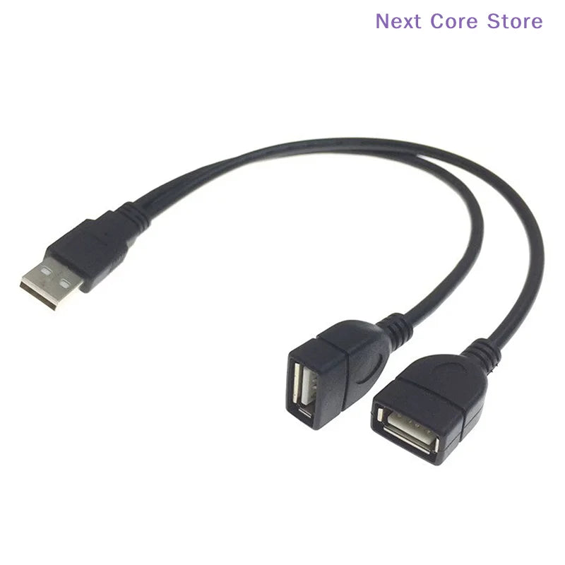 USB 2.0 1 Male to 2 Female Splitter Cable – 15cm/30cm USB Splitter Cable HIP