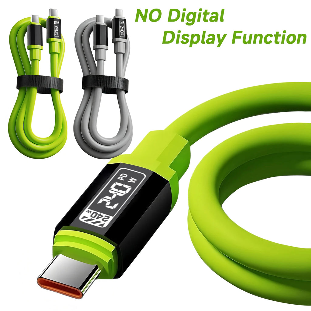 240W USB-C Fast Charging Cable – PD to PD for iPhone & Android USB-C Charging Cable HIP