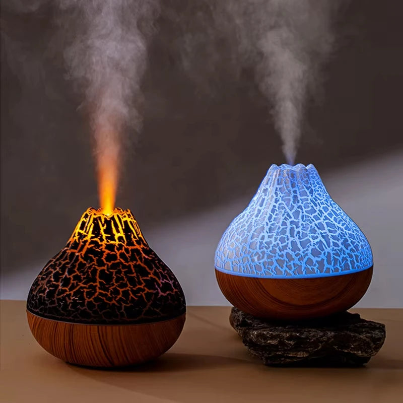 300ml Volcano USB Humidifier – 7-Color Night Light Desktop Desktop Humidifier HIP