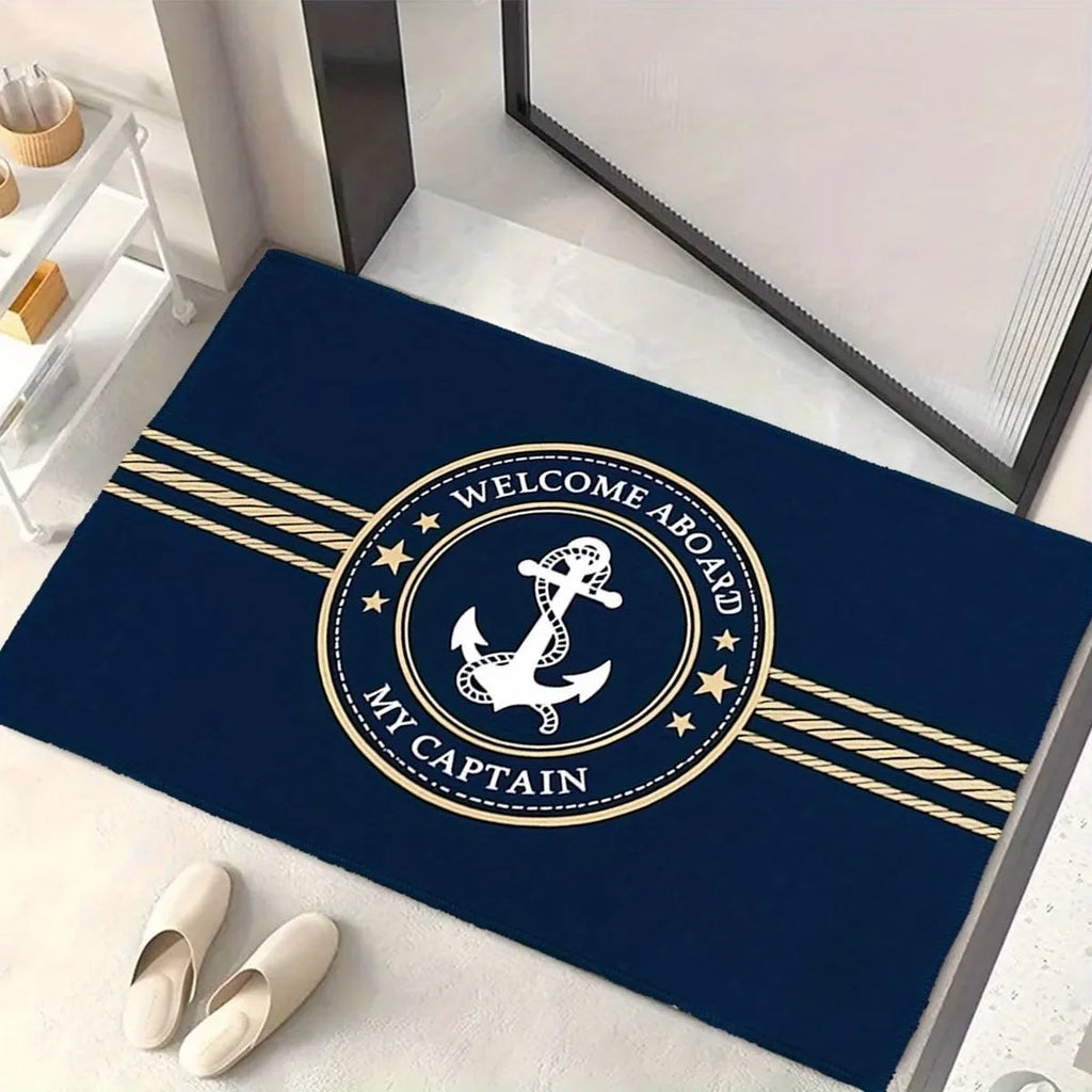 Welcome Aboard Entrance Mat – Anti-Slip & Washable Rug Entrance Floor Mat HIP 1 40x60cm-Felt