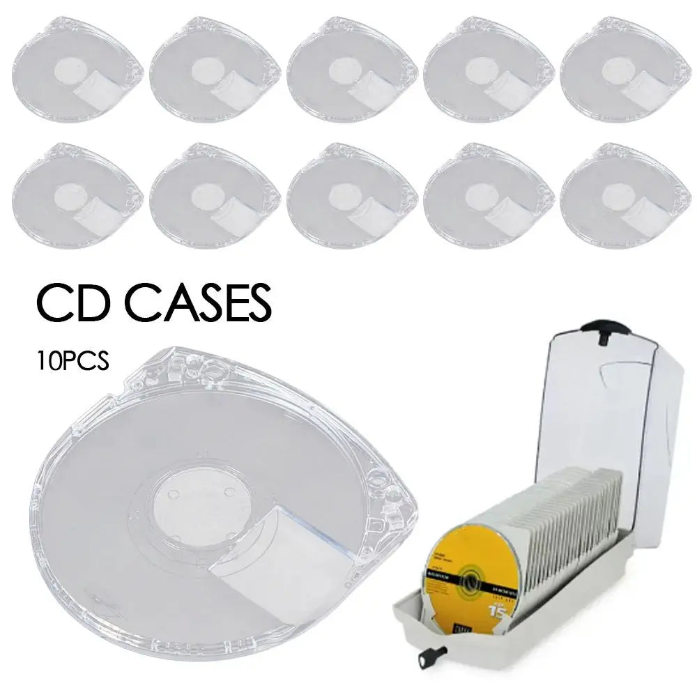 10-Pack PSP UMD Replacement Disc Cases – Protective Shells Game Disc Cases HIP