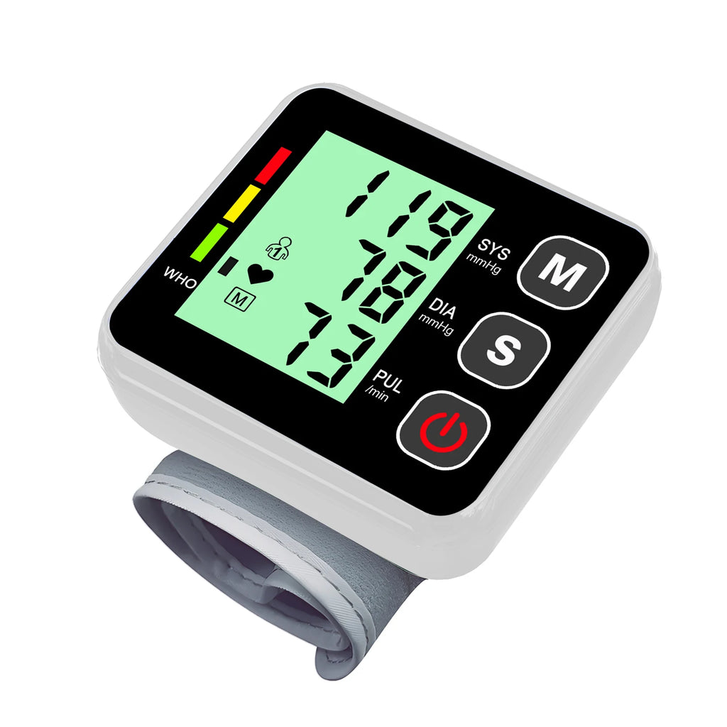 Fireurus Wrist Blood Pressure Monitor – LED Digital Display Wrist Blood Pressure Monitor HIP White