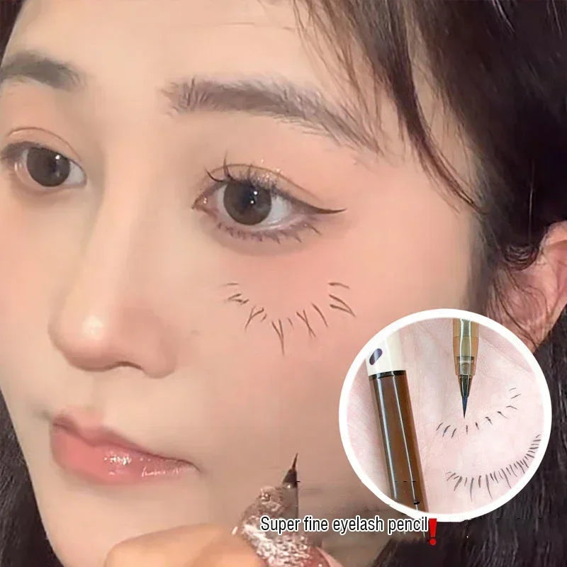 Ultra-fine Liquid Lying Silkworm Eyelash Pen Matte Brown Gray Eyeliner Highlighter Pencil Smooth Lasting Eye Shadow Stick Makeup HIP