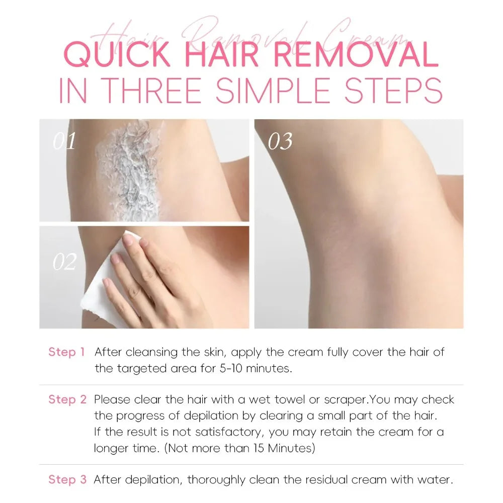 LAIKOU Sakura Hair Removal Cream – Fast & Gentle 50g Hair Removal Cream HIP