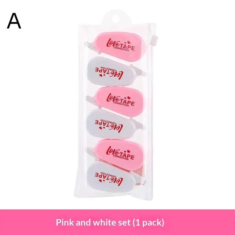 6-Pack Mini Pastel Correction Tapes – Smooth & Precise Correction Tape Set HIP A