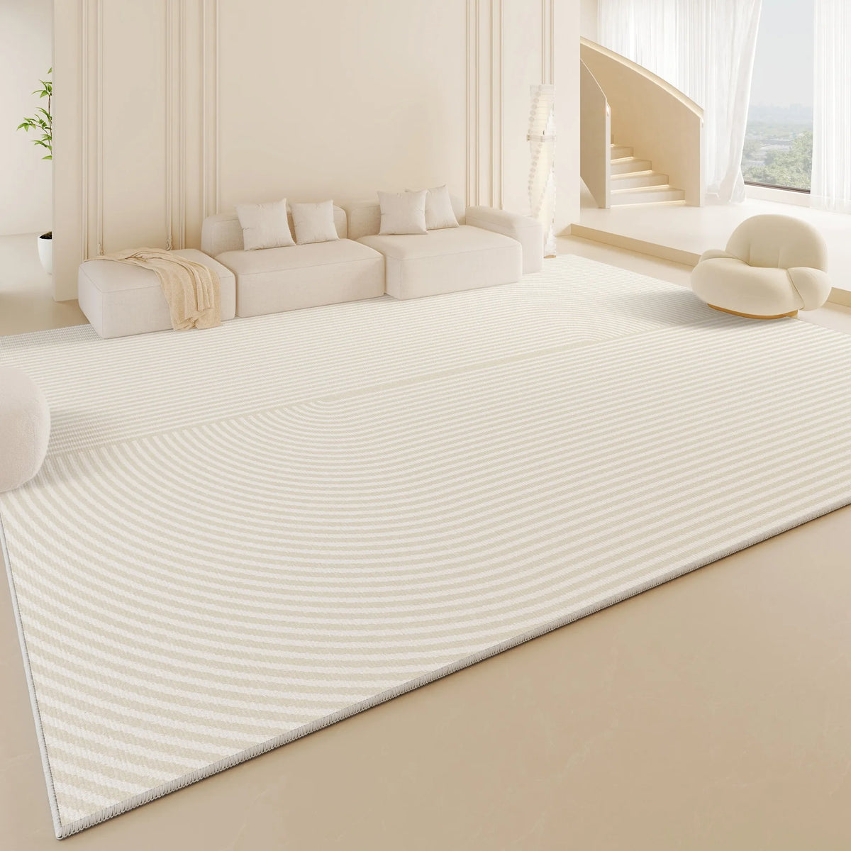 Modern Geometric Area Rug – Anti-Slip & Machine Washable Area Rug HIP GU4226-YZ 80x160cm