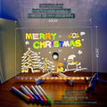 LED Acrylic Message Board – Erasable Light-Up Note Board LED Dry Erase Board HIP 30-20cm