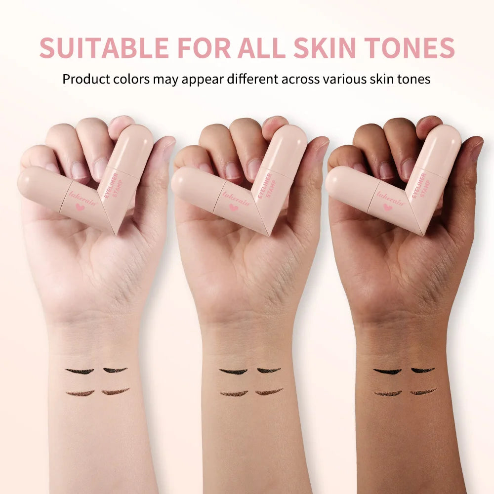 Waterproof Super Quick Eyeliner Fast Drying Liquid Eyeliner Smooth Easy Coloring Long Lasting Eye Liner Stamp Natural Eye Makeup HIP