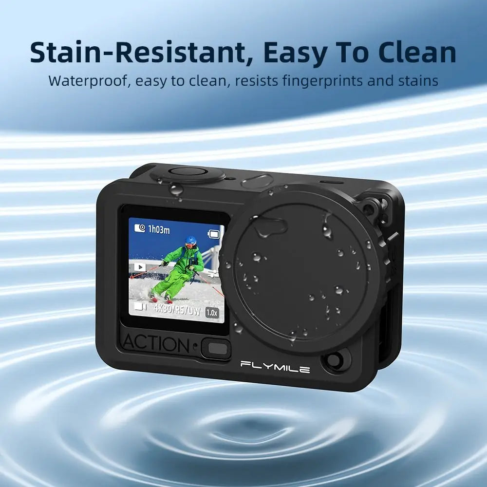 Silicone Case & Lens Cap with Anti-Lost Rope for DJI Osmo Action 6 Camera Protective Case HIP