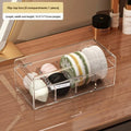 Stackable Acrylic Makeup Brush & Sponge Storage Box with Lid Makeup Storage Organizer HIP 4 Grid