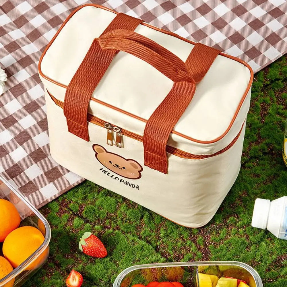 Cute Bear Insulated Lunch Bag – Waterproof Thermal Tote Insulated Lunch Bag HIP
