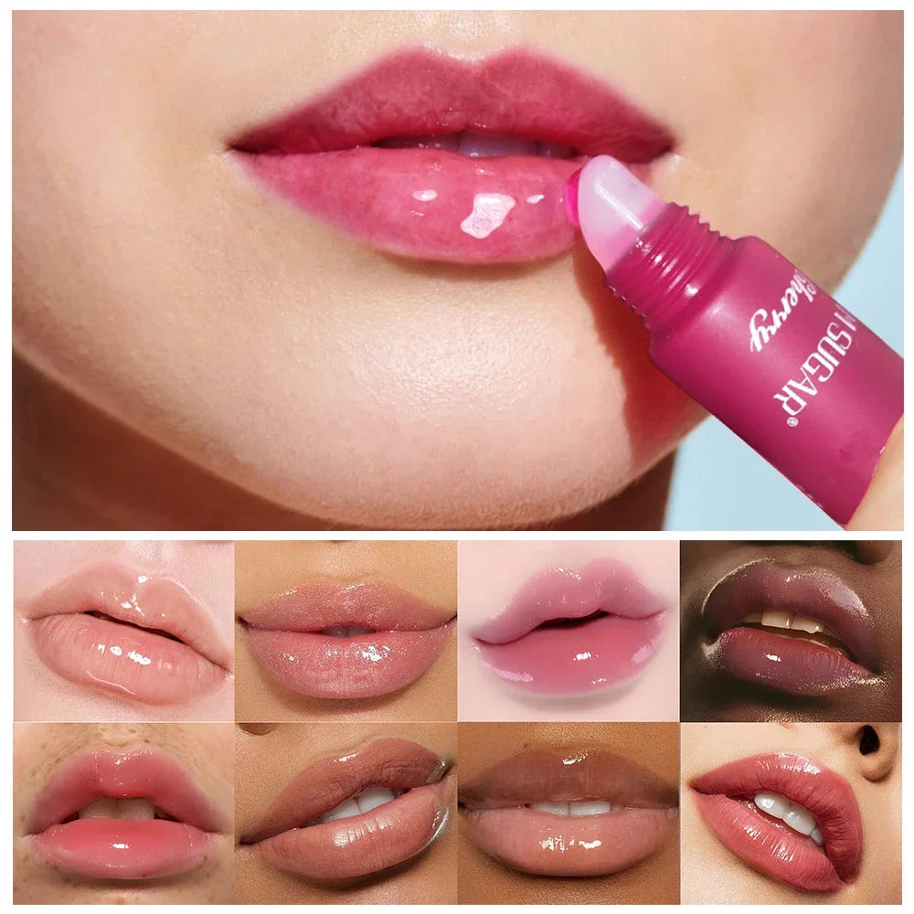 SAM SUGAR 5-Color Hydrating Lip Butter Balm – Mirror Shine Tinted Lip Butter Balm HIP