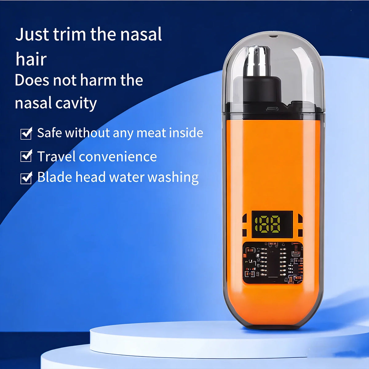 2-in-1 Rechargeable Electric Nose & Ear Hair Trimmer – Unisex Nose & Ear Trimmer HIP