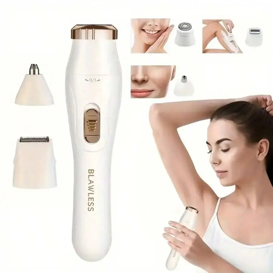 Women's Cordless Electric Shaver – Facial, Bikini & Leg Trimmer Women's Electric Shaver HIP white