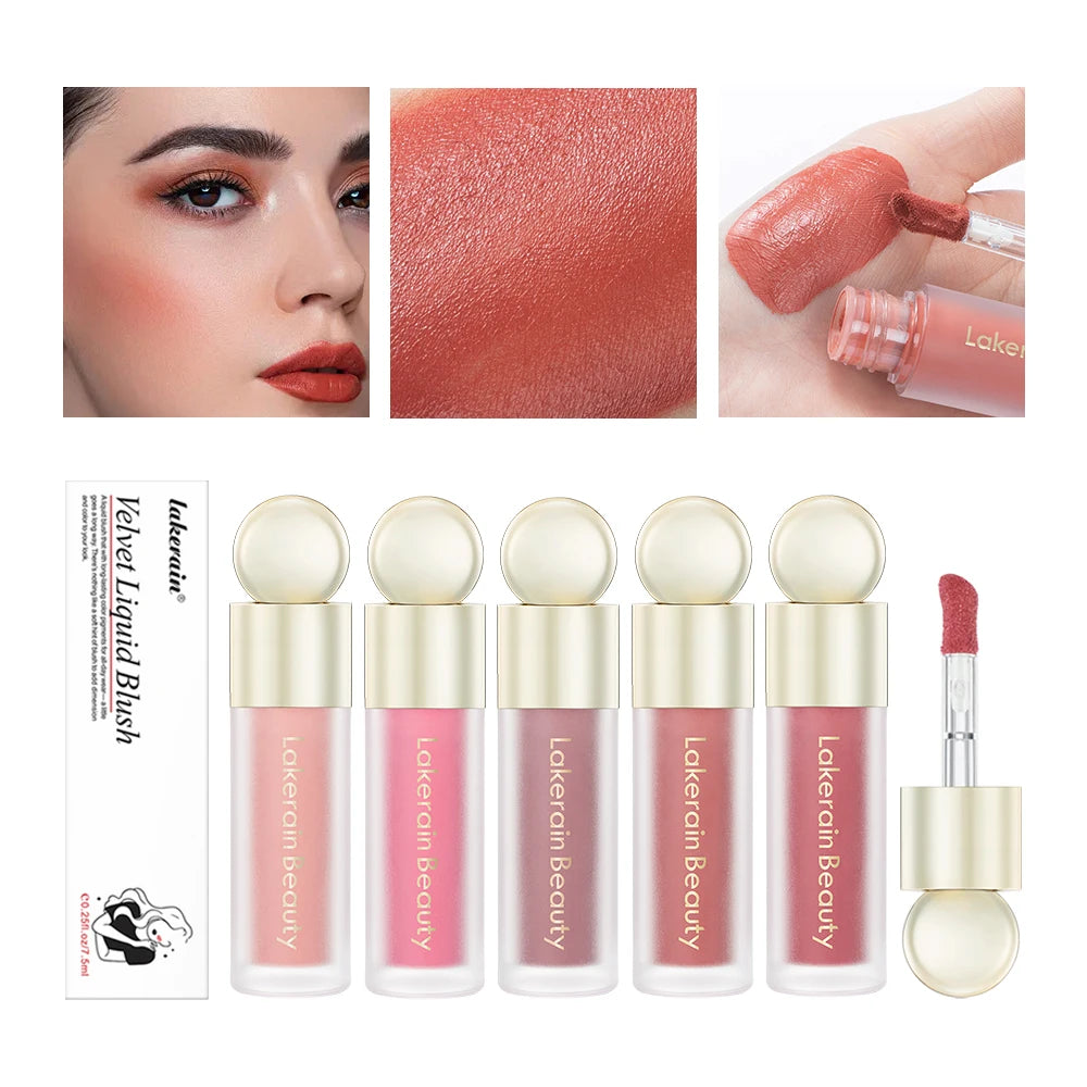Blush Liquid Blusher Real Makeup Blush Matte Palette Blusher Cosmetics Products Liquid Cream Stick Pink Face raremakeup Beauty HIP