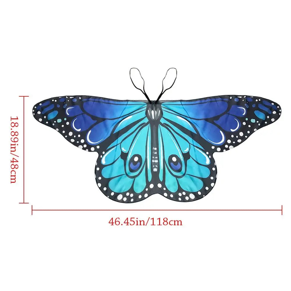 Kids Butterfly Wings Cape – Girls Fairy Shawl Costume Kids Fairy Costume HIP