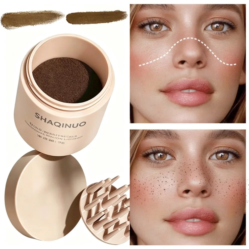 Natural Freckles Stamp Pen Air Cushion Long-Lasting Quick-Dry Waterproof Sweatproof Temporary Freckle Maker Lifelike Face Makeup HIP