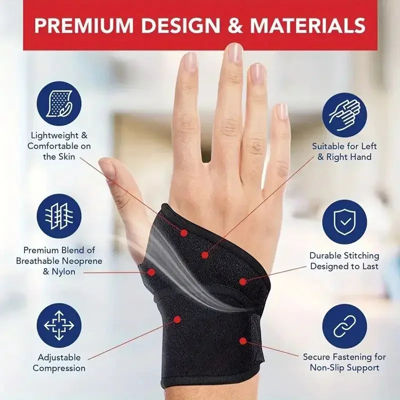 Sports Wrist Brace – Breathable Support for Gym & Court Wrist Brace HIP
