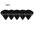 Velvet Triangle Powder Puff Set – Soft Washable Makeup Sponge Makeup Powder Puff HIP C533-black-5pcs