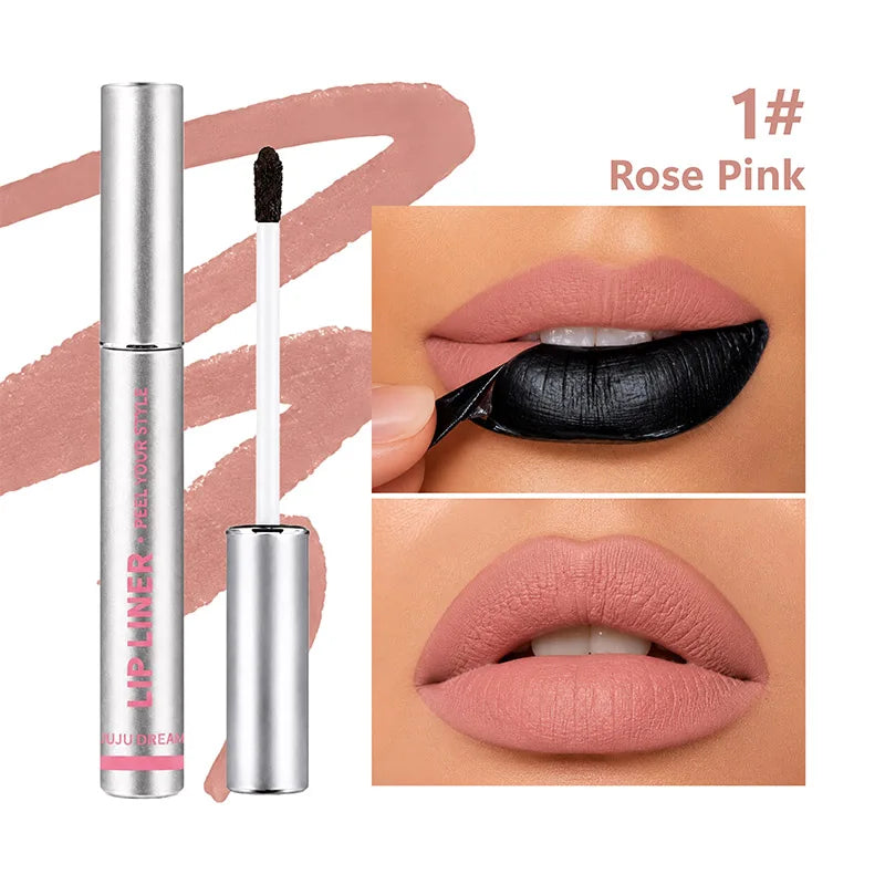 JUJU Dream Peel Off Lip Liner Tint – Waterproof Matte Stain Peel Off Lip Liner HIP 01