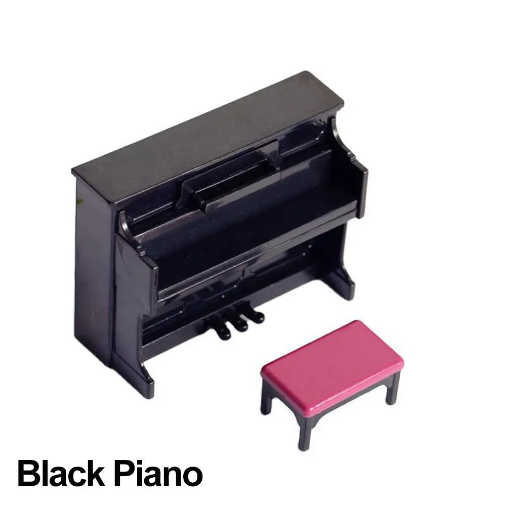 1/12 Miniature Musical Instruments Set – Dollhouse Accessories Dollhouse Accessories HIP black piano