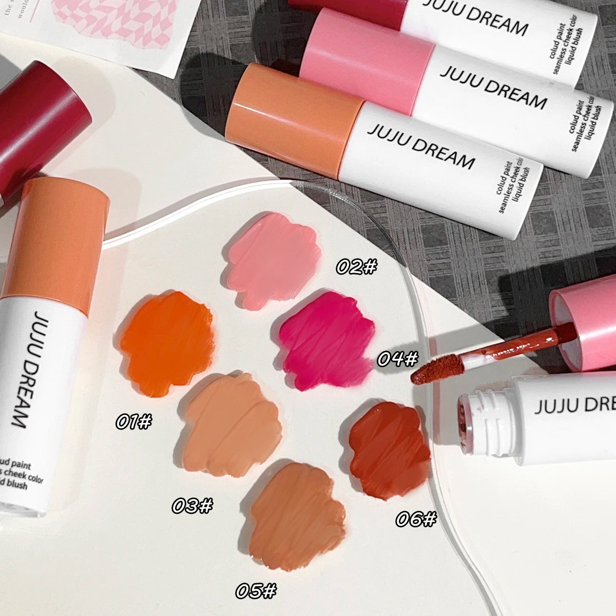 JUJU Dream Translucent Liquid Blush – Natural Glow & Flush Liquid Blush HIP