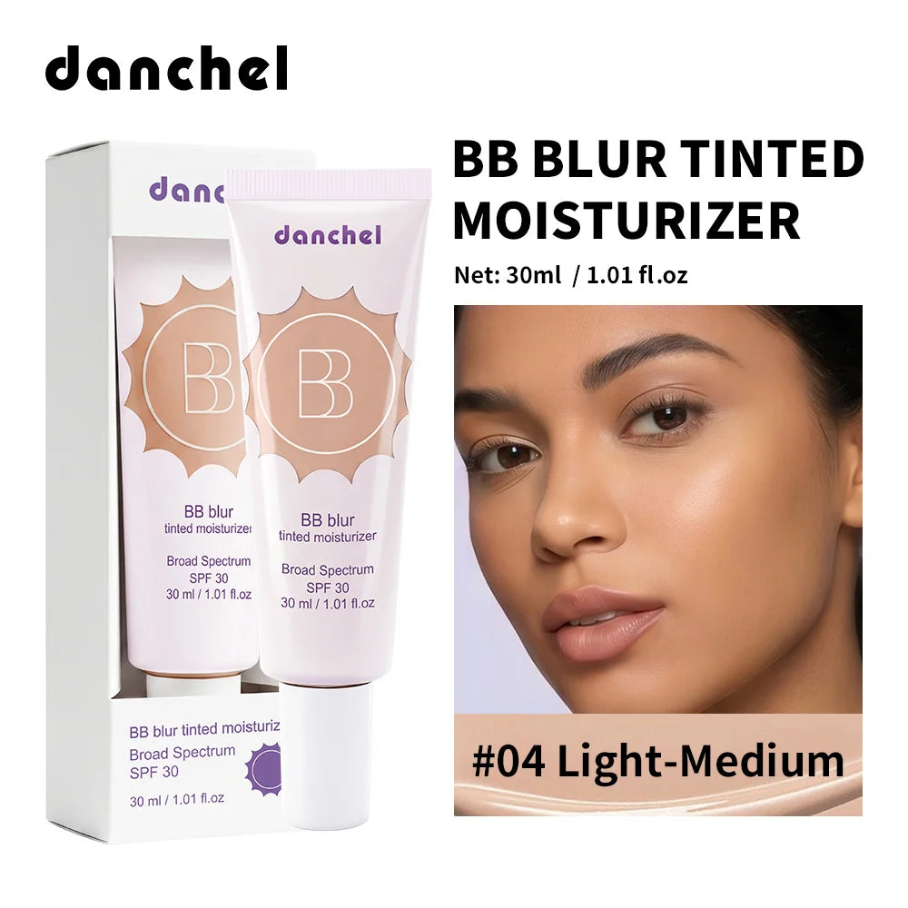 SPF30 BB Blur Tinted Moisturizer Medium Coverage Even Skin Tone Lightweight Sun Protection Face Makeup HIP 4 Light-Medium