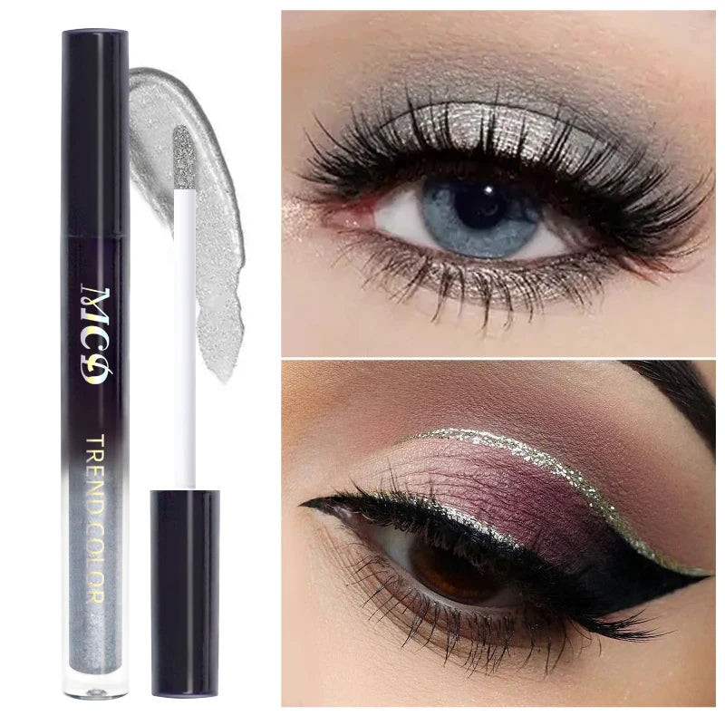 13-Shade Waterproof Liquid Eyeshadow Palette - High Shine Long-Lasting & Smudge-Proof Makeup Set for Glamourous Looks glitter HIP