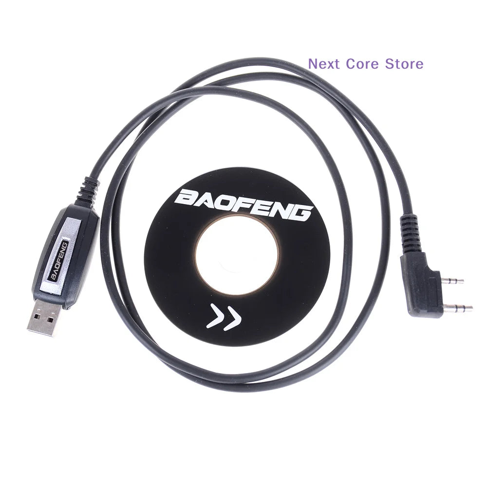 USB 2-Pin Programming Cable & CD for UV-5R BF-888S Radios Radio Programming Cable HIP