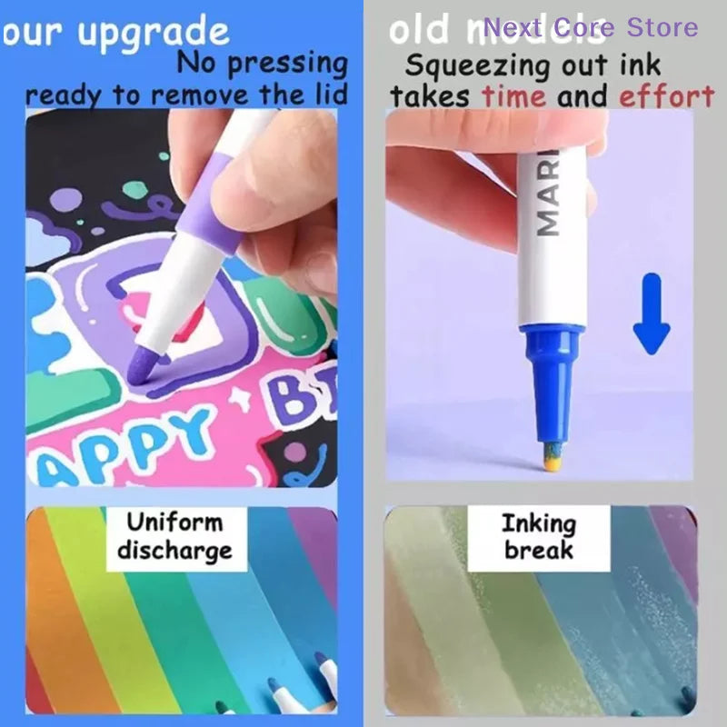 Fine-Point Acrylic Marker Set | 12–120 Colors, Washable Ink Acrylic Marker Set HIP