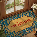 Vintage Floral Butterfly Welcome Doormat – Non-Slip Rug Decorative Doormat HIP 4 40x60cm-Felt