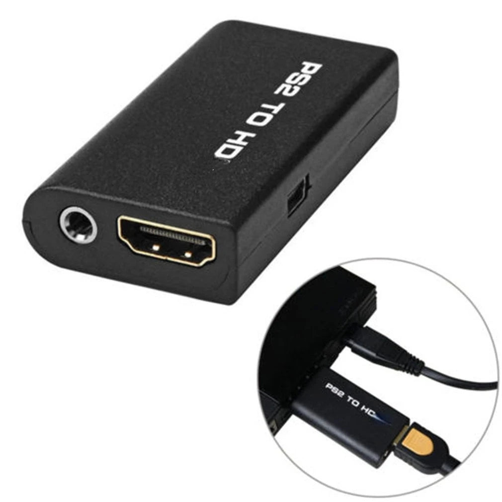 PS2 to HDMI Converter Adapter – 480i/480p/576i Audio & Video Video Converter Adapter HIP