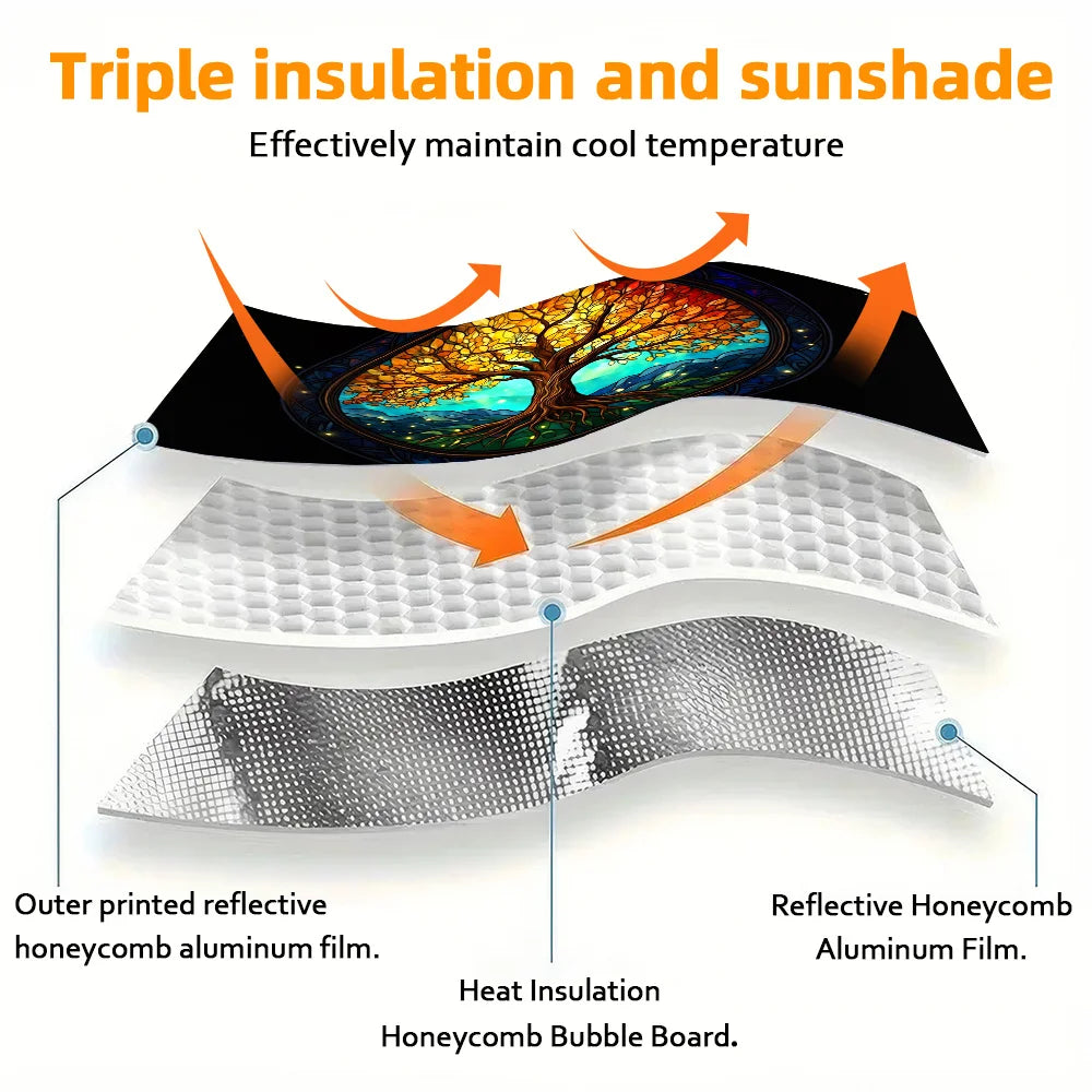 Tree of Life Car Sun Visor – UV Sunshade for SUV Car Sunshade HIP