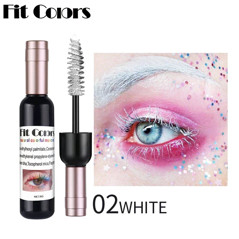 Wine Bottle 4D Silk Fiber Eyelash Mascara Waterproof Fast Dry Eyelashes Curls Extension Makeup Eyelashes Waterproof Blue Ink HIP 02