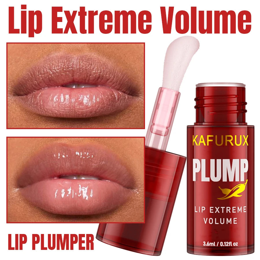 1/2PCS Lip Plump Long Lasting Lip Oil Moisturizing Lip Gloss Serum Instant Volumising Essence Oil Repair Lip Fine Lines Increase HIP