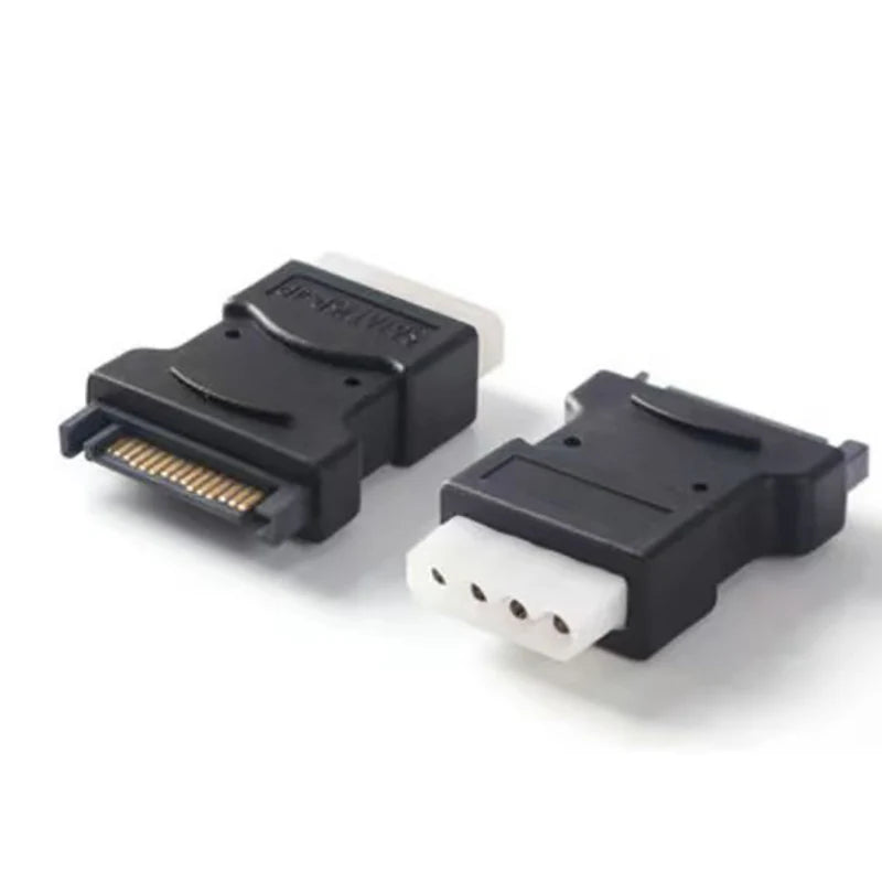 SATA 15-Pin to 4-Pin Molex IDE Power Adapter Cable | OULLX Power Cable Adapter HIP