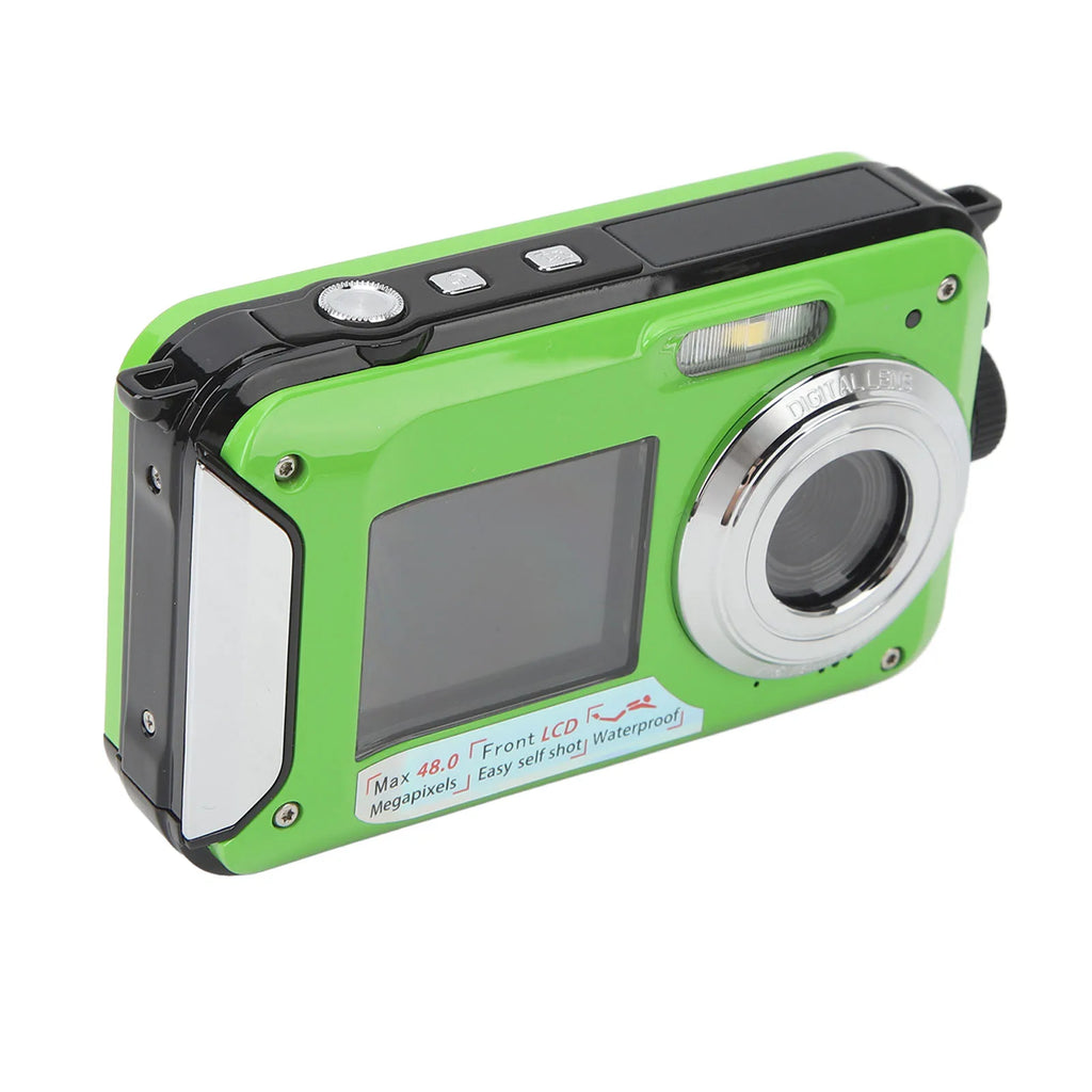 Waterproof Digital Camera Face Detection Timed Selfie 48MP 16X Digital Zoom Dual Screen Portable Digital Camera for Travel HIP