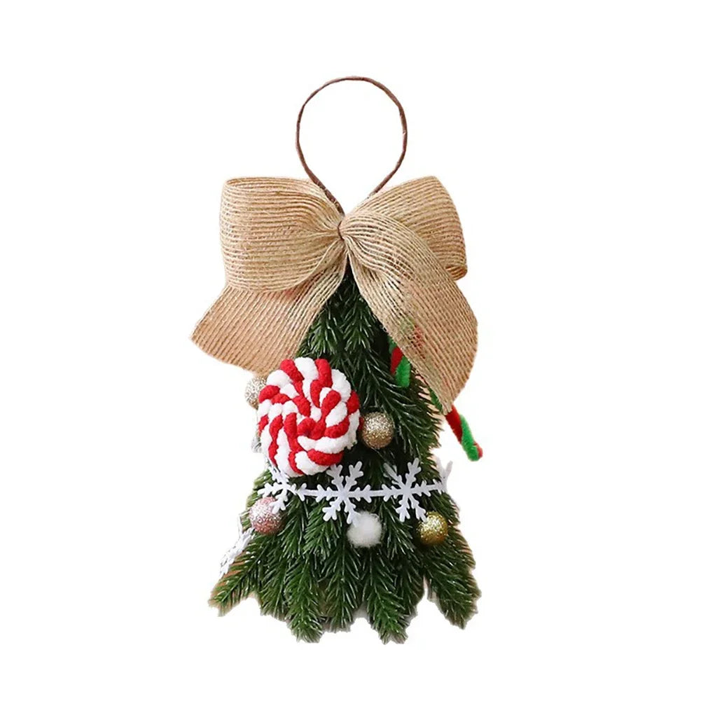 PE Christmas Tree Pendant Decorations Ornaments Mini Desktop Christmas Tree Ornament Christmas Scene Decoration HIP