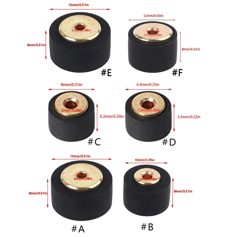 Cassette Deck Pinch Roller Pulley – Sony Walkman Compatible Cassette Deck Part HIP