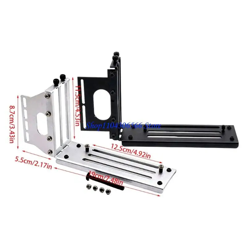 PCIe x16 Vertical GPU Mounting Bracket – Metal 190x115mm GPU Mounting Bracket HIP