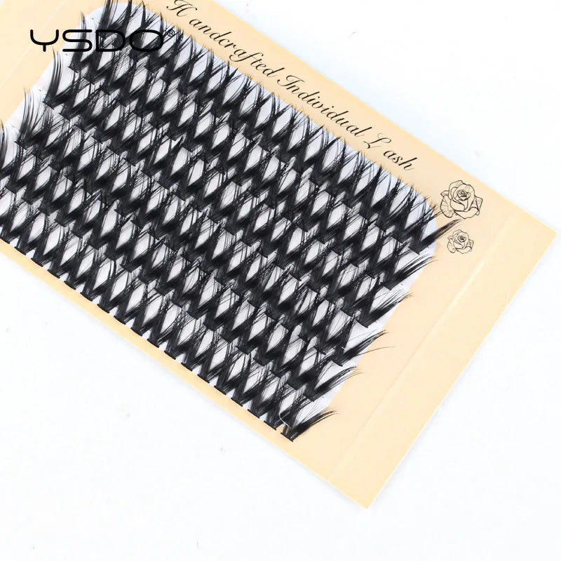 YSDO 6 Rows 120 Clusters False eyelashes Thick V-shaped natural Individual eyelash extension lash bunches fake lashes make HIP