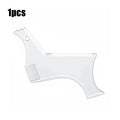 Men's Beard Shaping Template Comb Set – 1, 2 or 3 Pc Beard Shaping Tool HIP C618-transparent 1pc