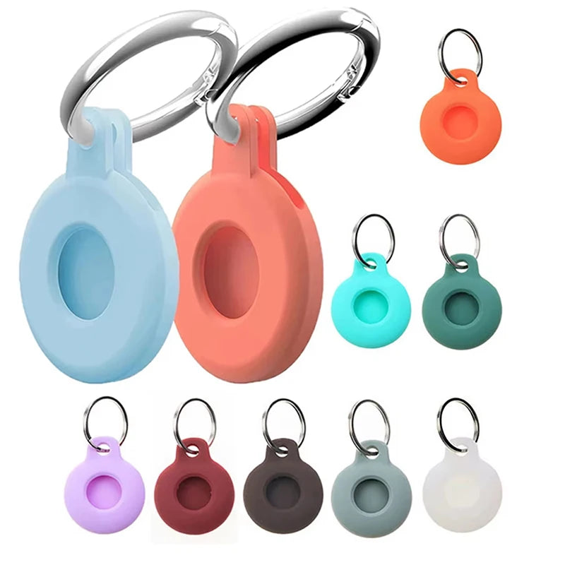 Silicone AirTag Protective Sleeve with Keychain – Anti-Scratch Tracker Protective Case HIP