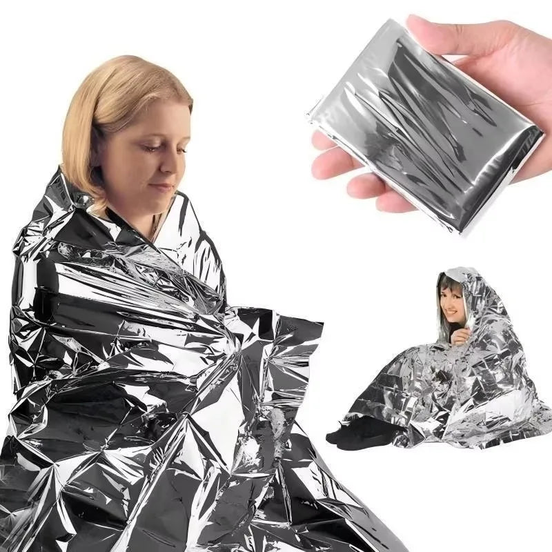 Emergency Thermal Mylar Survival Blanket – Waterproof & Windproof Survival Blanket HIP