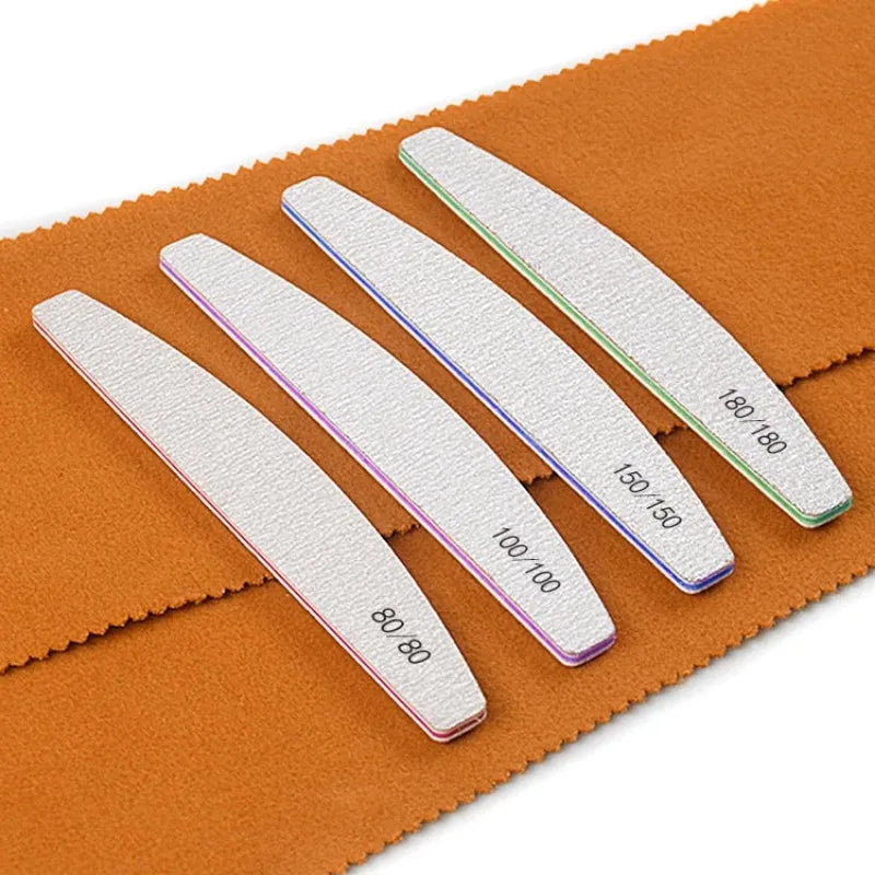 Professional Half-Moon Nail Files Buffer Set – 5/10/15 Pack Nail File Set HIP