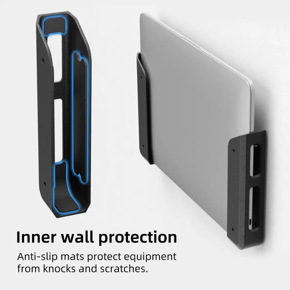 Wall & Under-Desk Laptop Mount Bracket – Anti-Scratch Pair Laptop Wall Mount HIP