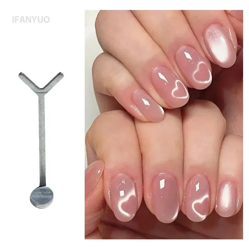 Love Cat's Eye New Nail Tool Special Y-shape Clip Magnet Wire Magnet Stick Bar Combination Magnetic Nail Art Accessories Tools HIP