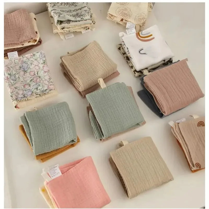 Baby Muslin Washcloths – Soft Cotton Face Towels for Newborns Baby Muslin Washcloths HIP