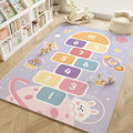 Dinosaur Print Kids Play Mat – Non-Slip Cartoon Area Rug Kids Area Rug HIP 4 40X60cm-Felt