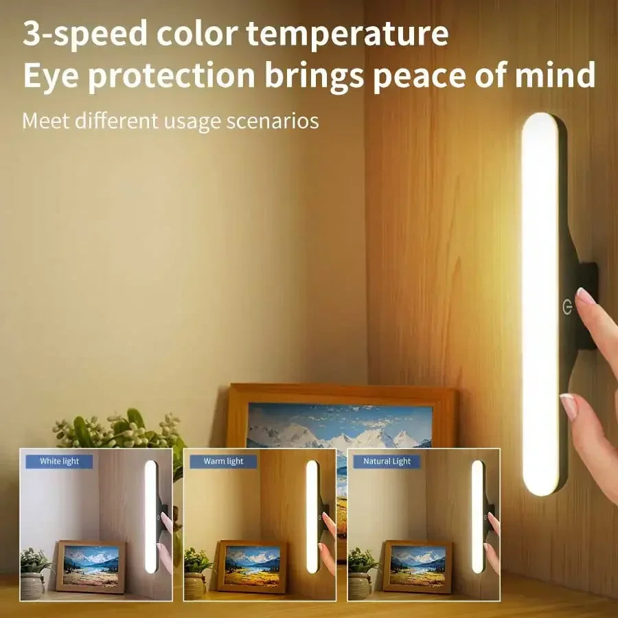 Magnetic Mirror Front Makeup Light LED Touch Night Light USB Eye Protection Reading Lamp For Dormitory Wardrobe Closet Bathroom HIP